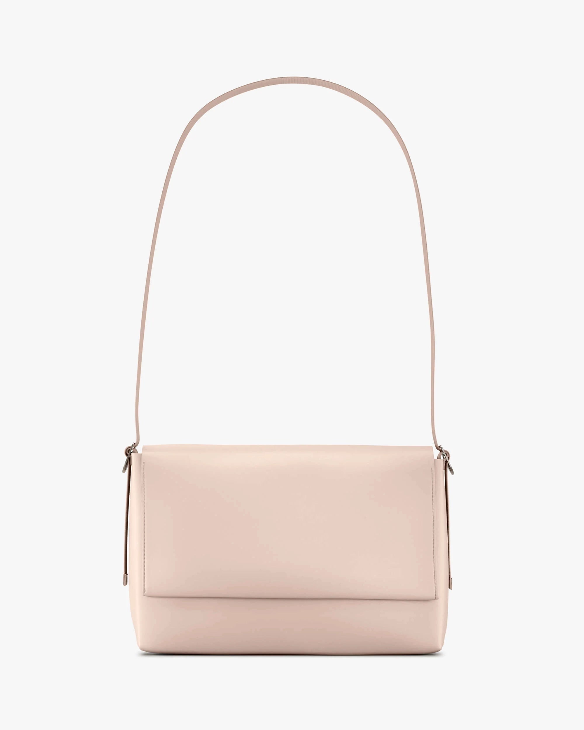 Pink leather messenger bag best sale