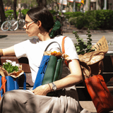 Bucket Bag — Royal/Green